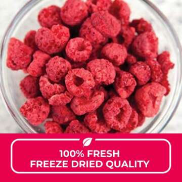 Nutristore Freeze Dried Raspberries | Healthy Fruit Snacks
