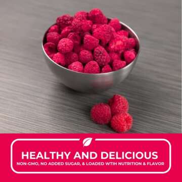 Nutristore Freeze Dried Raspberries | Healthy Fruit Snacks