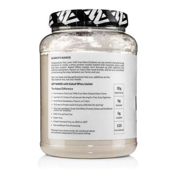 Naked Whey Isolate Protein - Pure Grass-Fed Nutrition