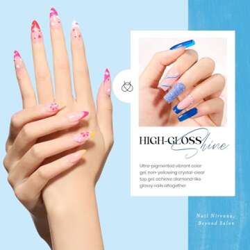 Beetles Gel Nail Polish Set 20 Pcs Neon Nude Orange with Base and Top Coat Fall Soak Off Uv LED Gel Polish Kit Blue Pink Black White Uv Gel Polish for Nail Art Salon Valentine's Day Gift for Women