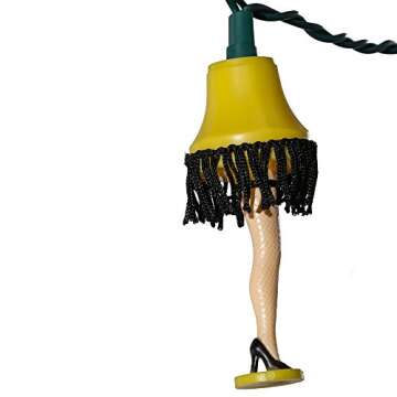 A Christmas Story Kurt Adler UL 10-Lights Leg Lamp Light Set (CS9141)