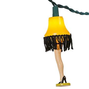A Christmas Story Kurt Adler UL 10-Lights Leg Lamp Light Set (CS9141)