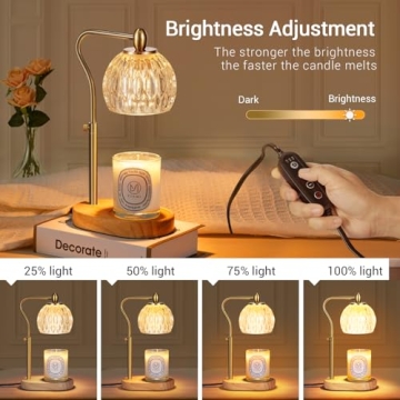 NVRGIUP Candle Warmer Lamp with Timer and Dimmer