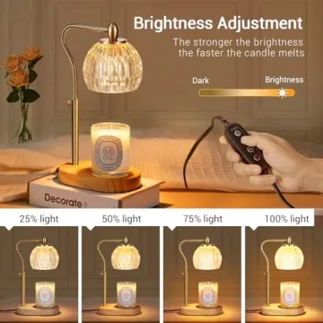 NVRGIUP Candle Warmer Lamp with Timer and Dimmer