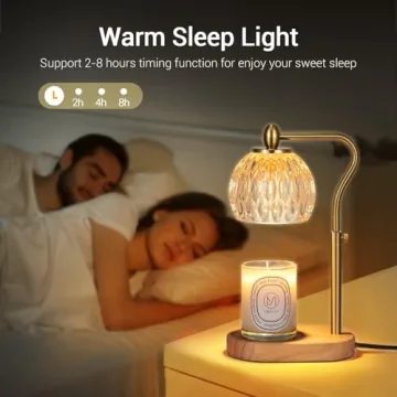 NVRGIUP Candle Warmer Lamp with Timer and Dimmer