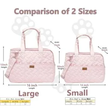 Patazone Small Puppy Carrier Bag,Woman Style,Pups Purse Kitty,Multiple Pockets,Breathable Mesh,Pets ...