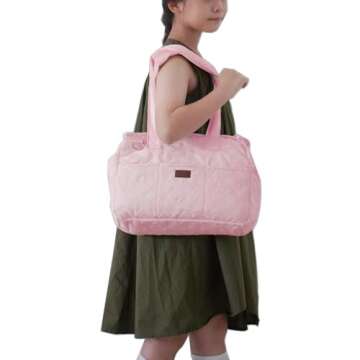 Patazone Small Puppy Carrier Bag,Woman Style,Pups Purse Kitty,Multiple Pockets,Breathable Mesh,Pets Totes Travel,Picnic,Outdoor,MAX 6 lb (Pink, Small)