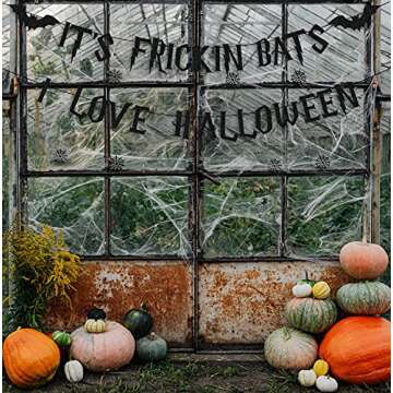 CAVLA Glitter It's Frickin Bats Halloween Banner