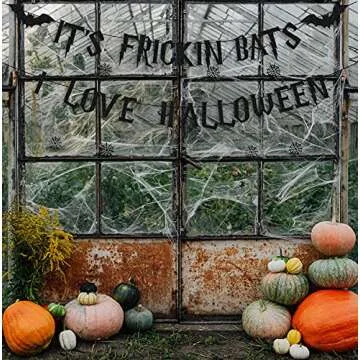 CAVLA Glitter It's Frickin Bats Halloween Banner