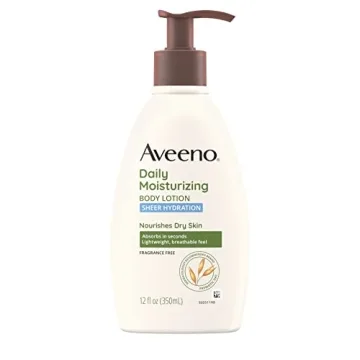 Aveeno Sheer Hydration Daily Moisturizing Fragrance-Free Lotion for Dry Skin, 12 fl oz