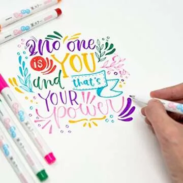 ZEBRA PEN Brush, Point, Assorted Colors, 6-Count ZEBRA FUNWARI PEN ST 6/PKG, 6-Pack