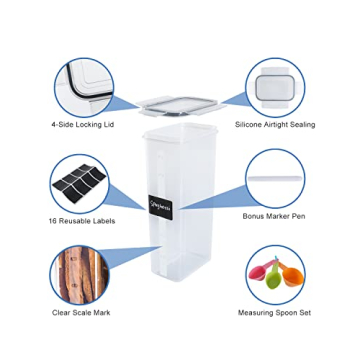 Airtight Food Storage Containers - Kitchen Organization Set