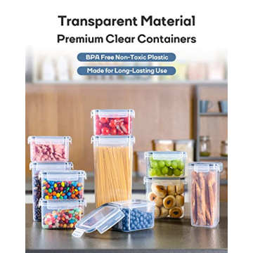 Airtight Food Storage Containers - Kitchen Organization Set