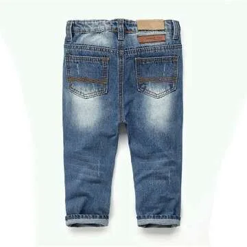 Ripped Denim Jeans for Kids - KIDSCOOL SPACE