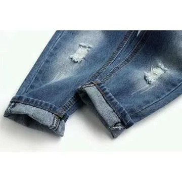 Ripped Denim Jeans for Kids - KIDSCOOL SPACE