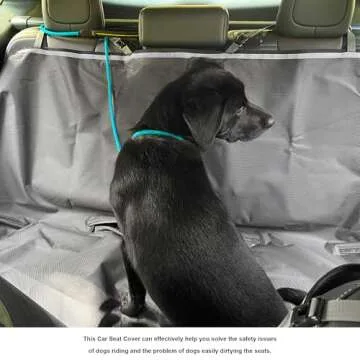 BeauGo Dog Car Seat Cover for Pets 100% Waterproof Seat Cover Hammock,Heavy Duty Scratch Proof Nonslip Durable Soft Back Seat Covers for Cars Trucks and SUVs (Grey)