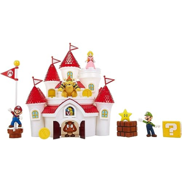 Super Mario Mushroom Kingdom Castle Playset with Figures