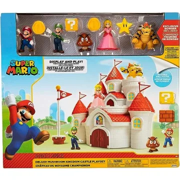 Super Mario Mushroom Kingdom Castle Playset with Figures