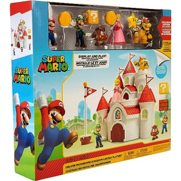 Super Mario Mushroom Kingdom Castle Playset with Figures