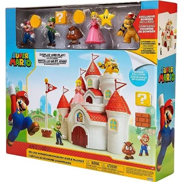Super Mario Mushroom Kingdom Castle Playset with Figures