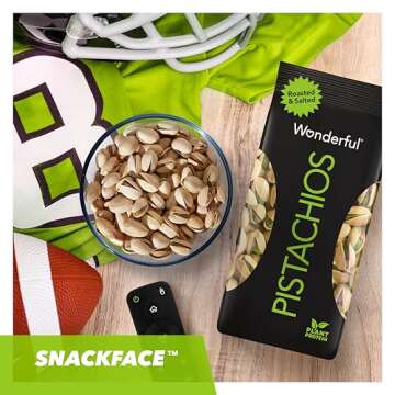 Wonderful Pistachios In Shell, Roasted and Salted Nuts, 8 Ounce Bag, Healthy Snack, Protein Snack, Pantry Staple