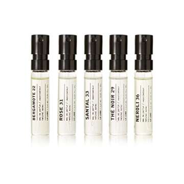 Le Labo Discovery Set Santal 33, Rose 31, Bergamote 22, Neroli 36 & The Noir 29 Sampler - .05 oz. Ea...