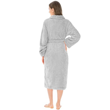 PAVILIA Women's Fluffy Soft Robe, Cozy Fleece Bathrobe
