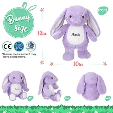BSTAOFY Custom Plush Bunny Toy Personalizable for Gifts