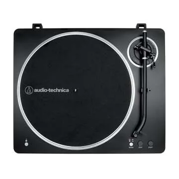Audio-Technica AT-LP70XBT-BS Wireless Turntable, Black/Silver