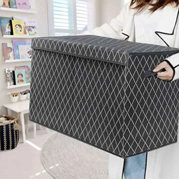 Kids Toy Box Chest - Large Collapsible Storage for  Kids