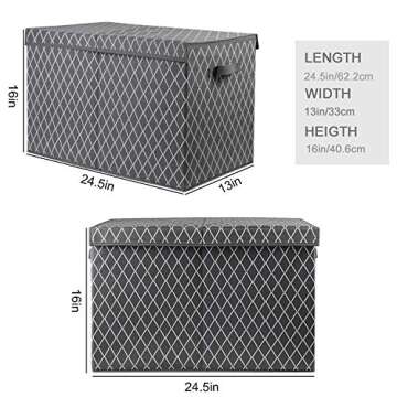 Kids Toy Box Chest - Large Collapsible Storage for  Kids