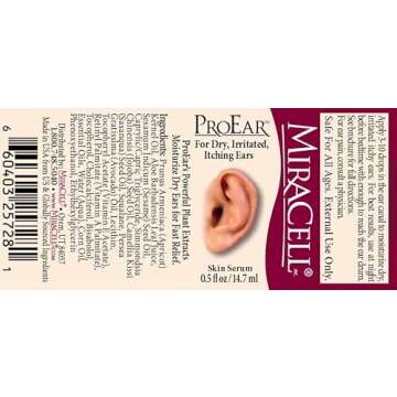 Miracell ProEar Ear Drops - Moisturizing Relief for All Ages