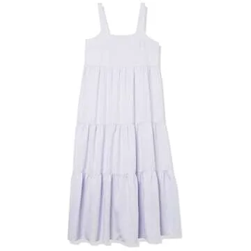 Stylish Women's Britt Tiered Maxi Dress in Dusty Purple