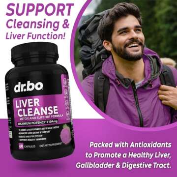 Liver Cleanse Detox Support with Natural Ingredients - Health Repair Capsules