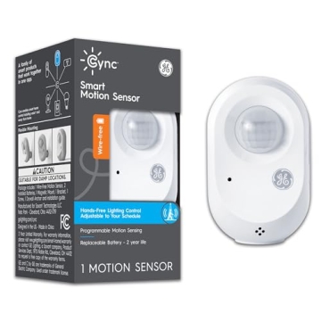 GE CYNC Wireless Smart Motion Sensor - Battery Powered & Bluetooth Enabled