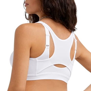Champion Women's Motion Control Zip Sports Bra for Maximum Support