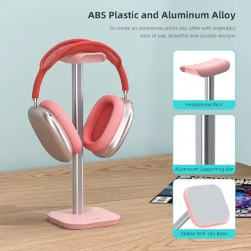 MANMUVIMO Headphone Stand for Ultimate Desk Organization