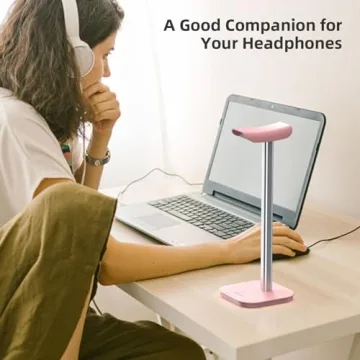 MANMUVIMO Headphone Stand for Ultimate Desk Organization