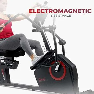 Sunny Recumbent Elliptical Bike with App & Bluetooth