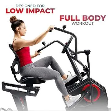 Sunny Recumbent Elliptical Bike with App & Bluetooth