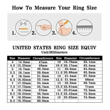 hwojjha Stainless Steel CZ Zirconia Roman Numeral Ring For Women Girls 3 in 1 Spinner Rings