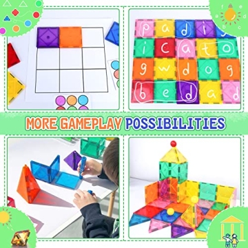 Magnetic Tiles Toddler Toys for Creative STEM Learning