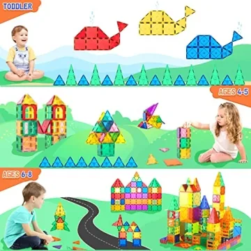 Magnetic Tiles Toddler Toys for Creative STEM Learning