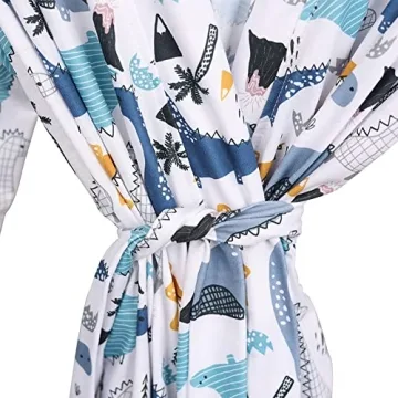 Mommy and Me Matching Robe and Swaddle Set for New Moms