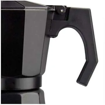 Cafe Boato Moka Pot 6 cup espresso, Black, Coffee Maker Stovetop, italian espresso