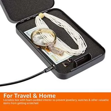 Portable Security Case Lock Box Safe with Combo Lock