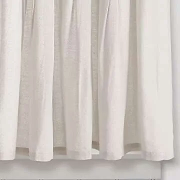 Stylish Lush Decor Linen Button Kitchen Tier Curtain Set