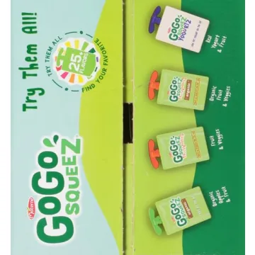GoGo squeeZ Variety Pack - Nut Free Snacks for Kids