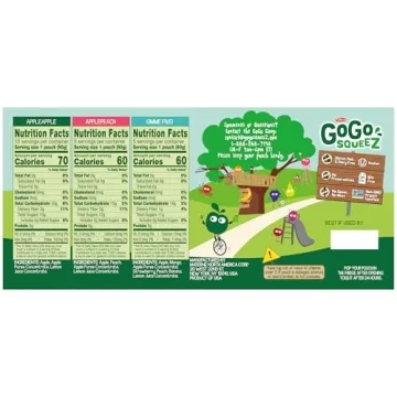 GoGo squeeZ Variety Pack - Nut Free Snacks for Kids