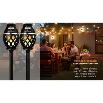 Margaritaville Waterproof Bluetooth Tiki Torch Speaker
